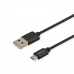 USB A til USB C Kabel Savio CL-129 Svart 2 m