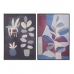 Glezna DKD Home Decor 83 x 4,5 x 123 cm Цветы Moderns (2 gb.)