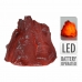 Figura Decorativa Leve LED Pedra vulcânica 12 x 11 cm