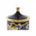 Vase DKD Home Decor Ansikt Porselen Blå 11 x 11 x 25 cm Flerfarget