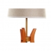 Tischlampe DKD Home Decor Braun Beige Polyester Holz 220 V 50 W