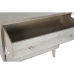 Cajonera DKD Home Decor 80 x 42 x 80 cm Natural Blanco Hoja de planta