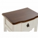Kisasztal DKD Home Decor Fehér Barna Többszínű 48 x 34 x 67,5 cm