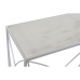 Entremøbel DKD Home Decor Hvit Sølv Metall Marmor 100 x 33 x 78 cm