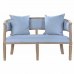 Sofa DKD Home Decor Blå Lin Gummitre (122 x 69 x 72 cm)