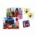 4 Pusle Komplekt Miraculous: Tales of Ladybug & Cat Noir Clementoni Edukit