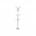 Hat stand DKD Home Decor Silver Steel Rubber wood (45 x 42 x 180 cm)