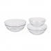 Set de boluri Duralex Lys Transparent Cu Capac 3 Piese