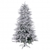Albero di Natale Bianco Verde PVC Metallo Polietilene Nevoso 180 cm