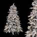 Kerstboom Wit Groen PVC Metaal Polyethyleen Besneeuwd 180 cm