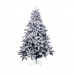 Albero di Natale Bianco Verde PVC Metallo Polietilene Nevoso 210 cm