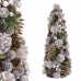 Vianočný stromček Biela Zlatá Plastické Foam Ananásy 19 x 19 x 48,5 cm
