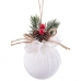 Kerstballen Wit Multicolour Corduroy Foam 6 x 6 x 6 cm (6 Stuks)