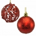 Weihnachtsbaumkugeln Rot Kunststoff 6 x 6 x 6 cm (12 Stück)