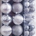 Vánoční koule Stříbřitý (50 kusů)