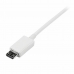 Cable USB a micro USB Startech USBPAUB1MW Blanco 1 m