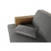 Sofa DKD Home Decor Natural Grey Polyester Aluminium Recycled Wood (224 x 95 x 82 cm)