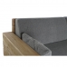 Sofa DKD Home Decor Natural Grey Polyester Aluminium Recycled Wood (224 x 95 x 82 cm)