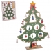 Kerstversiering Multicolour Hout MDF Kerstboom 26 cm