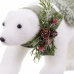 Karácsonyfagömb Fehér Többszínű Műanyag Polyfoam Szövet Medve 13 x 32 x 15 cm