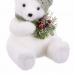 Božićni ukras Bijela Pisana Plastika Polyfoam Materijal Medvjedi 18 x 18 x 22 cm