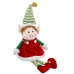 Vánoční ozdoba Vícebarevný Foam materiál Dívka Elf 40 cm