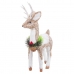 Weihnachtsschmuck Weiß natürlich Faser Polyfoam Hirsch 20 x 11 x 41 cm