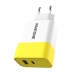 Carregador de Parede Pantone PT-PDAC02Y Amarelo Branco 15 W