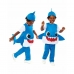 Maskeraadi kostüüm lastele Baby Shark Sinine 3 Tükid, osad