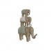 Decoratieve figuren Home ESPRIT Wit Olifant Koloniaal 24,5 x 9,5 x 35 cm