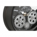 Galda pulkstenis Home ESPRIT Crna Srebrna Metal Kristal 16,5 x 11 x 21 cm