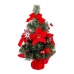 Decorazione Natalizia Rosso Verde Plastica Tessuto Albero di Natale 40 cm