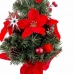 Ornament de Crăciun Roșu Verde Plastic Țesătură Pom de Crăciun 40 cm