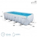 Piscina Smontabile Intex Prism Frame Rettangolare 400 x 200 x 100 cm