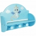 Cuier de perete Fun House Albastru Lemn MDF (33 x 46 x 15 cm)