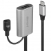 USB-C-kábel LINDY 43270 Fekete Ezüst színű 5 m