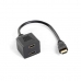 AV adapter/konverter Lanberg AD-0019-BK 20 cm Must