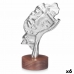 Koristehahmo Kasvot Hopeinen Puu Metalli 16,5 x 26,5 x 11 cm