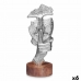 Ukrasna figura Lice Srebrna Drvo Metal 12 x 29 x 11 cm
