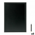 Pizarra Securit Woody Teca De pared Negro 40 x 30 cm