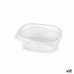 Mad Bevarelse Container Algon Genanvendelig 250 ml Gennemsigtig Oval 14 x 11 x 4,5 cm (12 enheder)