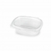 Mat bevaring Container Algon Gjenbruk 250 ml Gjennomsiktig Oval 14 x 11 x 4,5 cm (12 enheter)