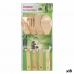 Kitchen Spatula Privilege Bamboo 30 cm (4 Pieces) (18 Units)