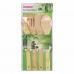 Kitchen Spatula Privilege Bamboo 30 cm (4 Pieces) (18 Units)