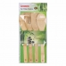 Kuchyňská špachtle Privilege Bambus 30 cm (4 Kusy) (18 kusů)
