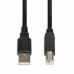 USB A - USB B kabelis Ibox IKU2D Juoda 3 m