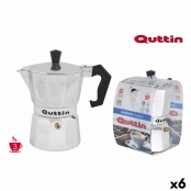 Jata CCA3 - Cafetera Italiana de Aluminio, Capacidad 3 Tazas, Apta