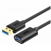 удлинительный USB-кабель Unitek Y-C456GBK Чёрный 50 cm