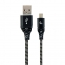 USB to mikro USB kabelis GEMBIRD CC-USB2B-AMMBM-2M-BW Melns 2 m