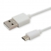 Kabel USB naar micro-USB Savio CL-123 Wit 1 m